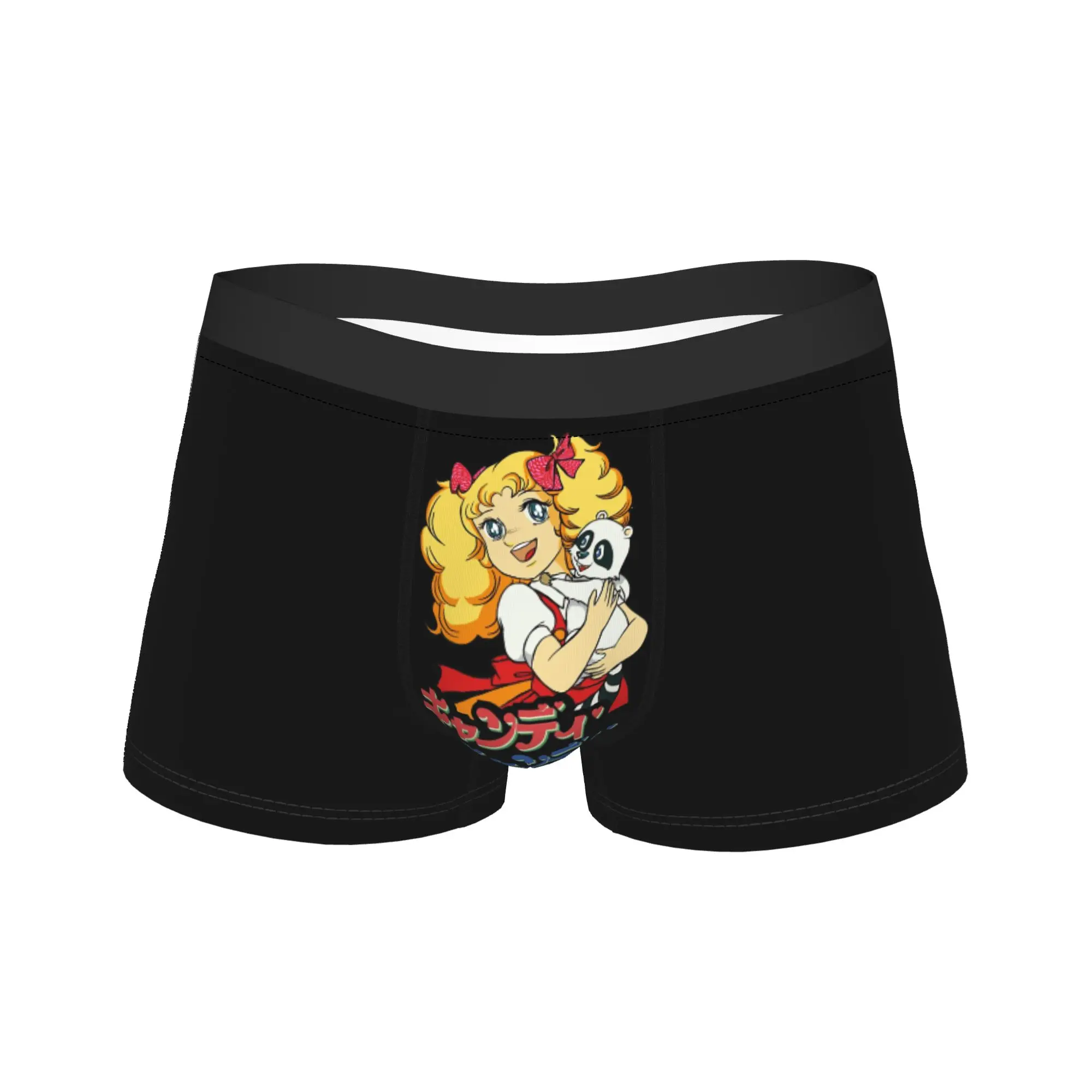 

Candy Candy Raccoon Man Underwear Anime Manga Boxer Briefs Shorts Panties Sexy Polyester Underpants Homme M-XXL