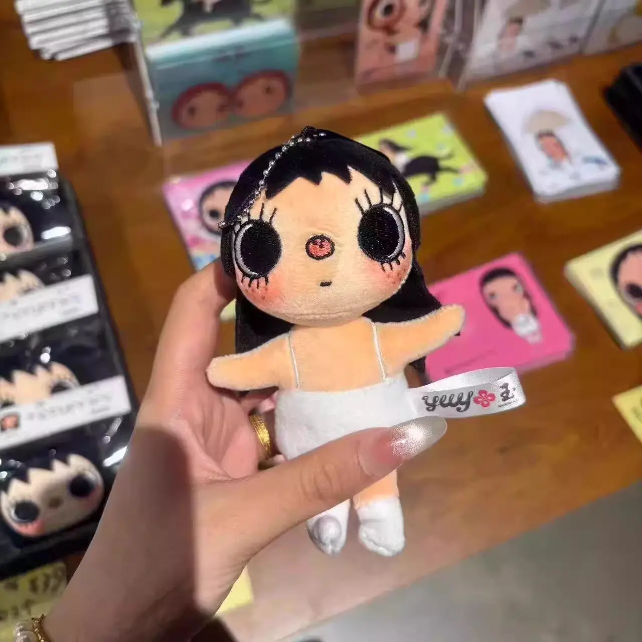 Yuy Cute Plush Doll Keychain Girl Plush Pendant Soft Bag Pendant Series Decorative Gift