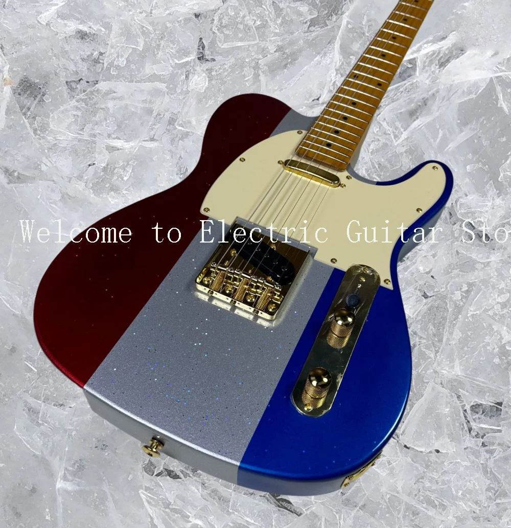 hotTele Electric Guitar With 3 color silver pink big flash silver In Stock #ASP654286
