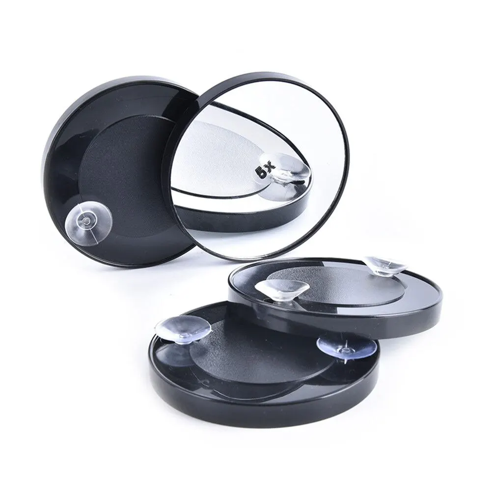 1pc 3/5/10/15X Magnifying Make Up Shaving Travel Bathroom Shower Suction Cup Beauty Mirror Black Hot