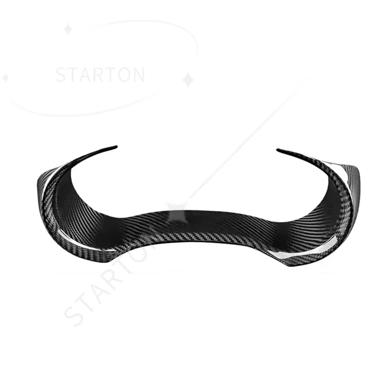 Dry Carbon Fiber Car Steering Wheel Speedometer Frame Interior Trim For KIA Stinger