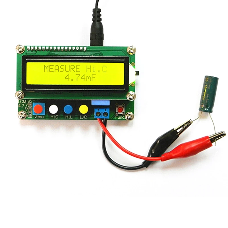 Digital Capacitor Meter Inductance Capacitance L/C Meter LCD Capacitance Meter Tester Mini USB Interface With USB Cable