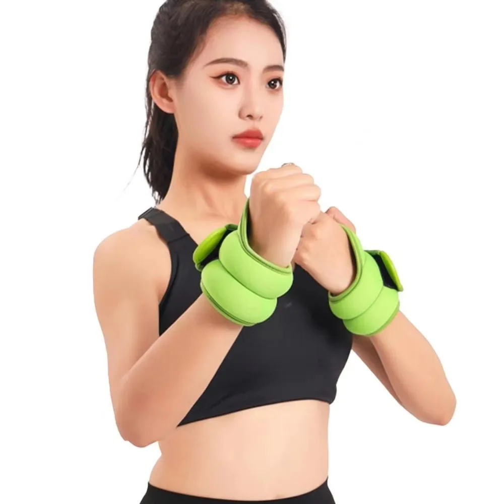 2 шт. оборудование для фитнеса, утяжелители для большого пальца на запястье, эргономичный дизайн, гири для рук для фитнеса, водонепроницаемые дышащие спортивные весовые манжеты