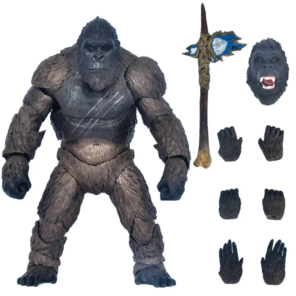 

2021 Movie Version of Godzilla Vs King Kong Action Figures Gorilla Toy Rare Limited Figurine Model Collect Child Christmas Gift