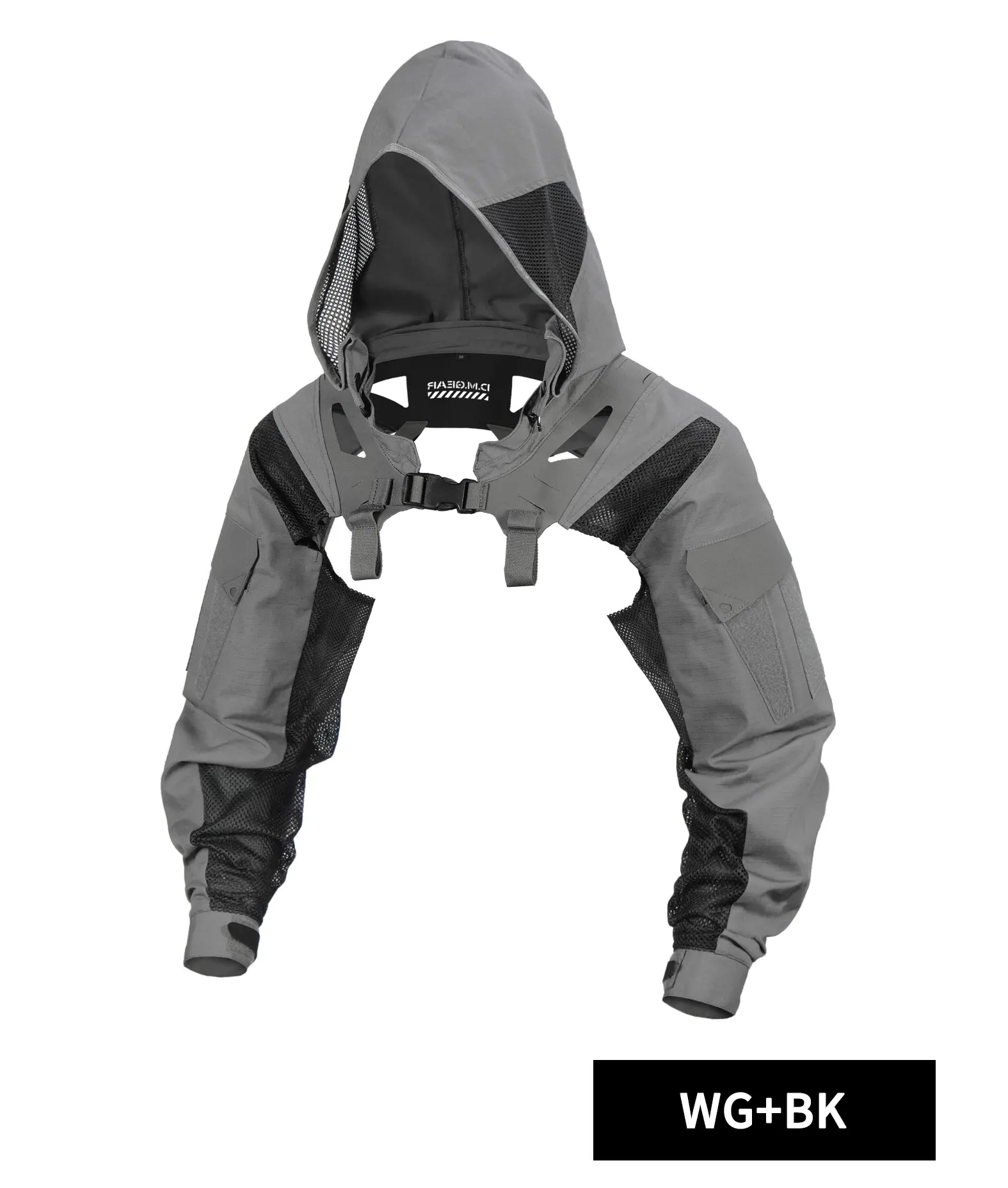 DMgear Tactical Hooded Coat Combat Uniform Long Sleeve Jacket Camouflage Black Breathable Comfortable Hunting Camping Outdoor