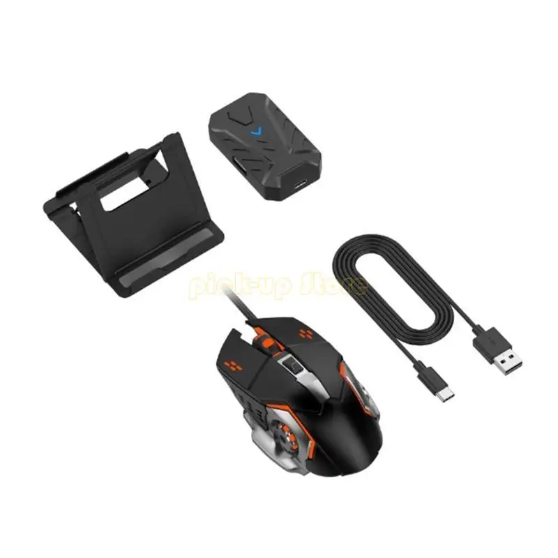 Q5WA Bộ điều khiển động chuyển đổi điện thoại động GamePad sang bàn phím và bộ chuyển đổi chuột hỗ trợ tương thích