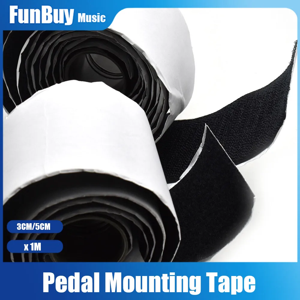 1M Mounting Tape Power Grip Pedalboard Electric Guitar Effect Pedal Magic Sticker Tape 3/5CM Hook Loop Guitar Accessories