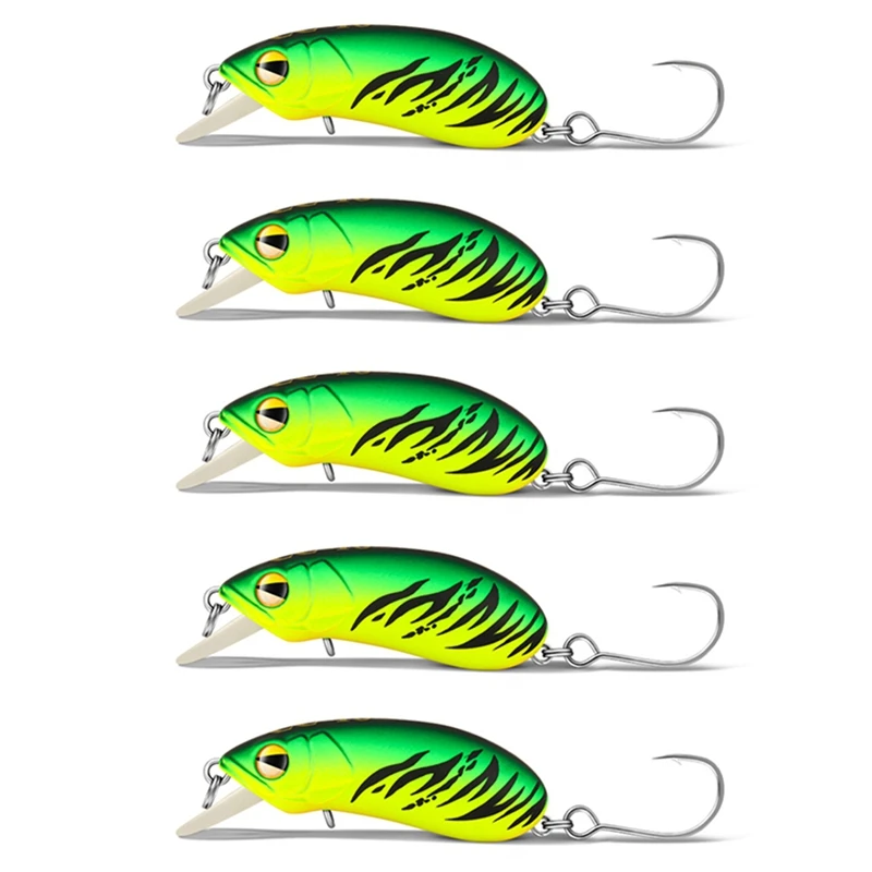 5PCS Sinking Minnow Fishing Lure 3G Low Center Of Gravity Silent System Artificial Wobbler Fake Bait