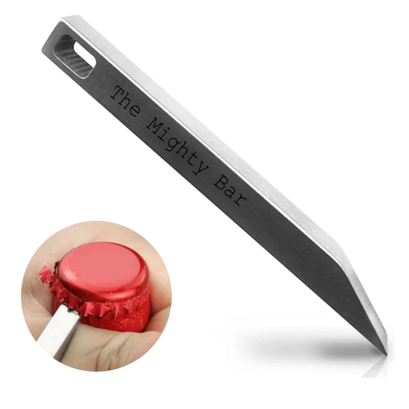 

Coltello Tascabile E Apribottiglie Mighty Bar: Portachiavi в Acciaio Inossidabile Resistente Multiutensile Edc Per Il Trasporto