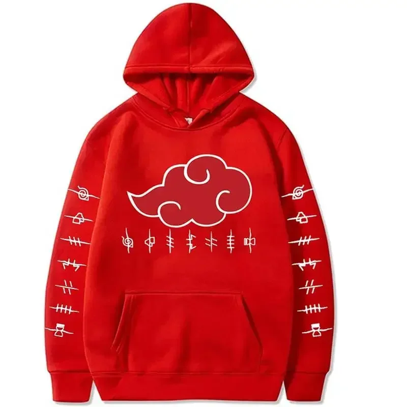 Akatsuki Cloud Hoodie Unisex Fashion Printed Pullover Autumn & Winter Comfortable Streetwear Best Hip Pop Top Hoodies Women