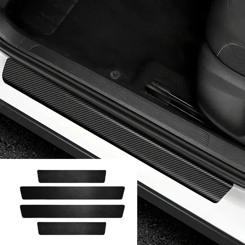 

Car door sill protector, carbon fiber sticker, anti-scratch strip, anti-collision guard, threshold cover,universal car accessory