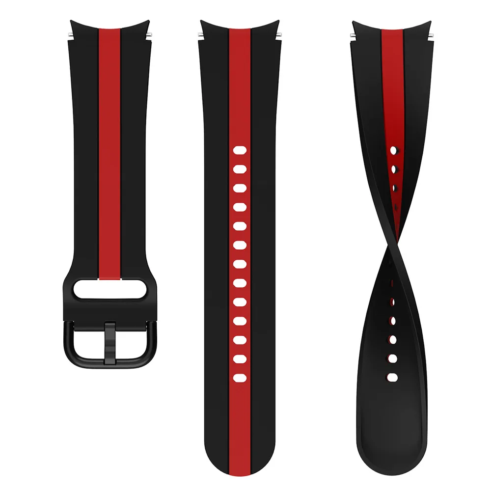 Soft Silicone strap for Samsung Galaxy watch 7/6/5/4 44mm 40mm 45mm Bracelet wristband for Watch 6/4 Classic 43mm 46mm 47mm Band