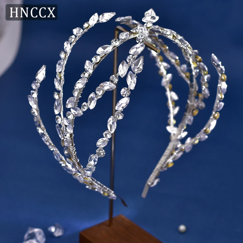 

Fashion Rhinestone Hair Hoop for Bridal Wedding Women Luxury Designer Headbands Adult Hair Accessories CP611