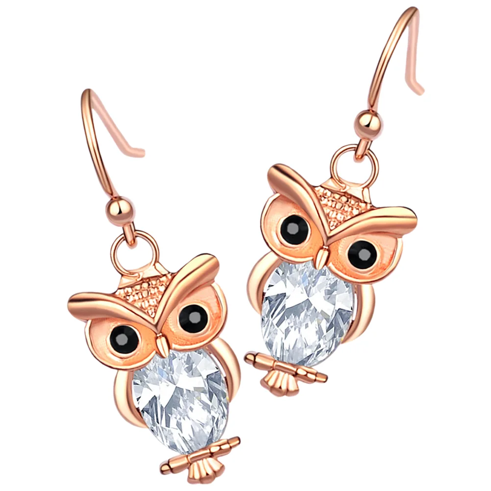 Owl Earrings Stud Fashion for Dangling Aesthetic Statement Alloy Animal