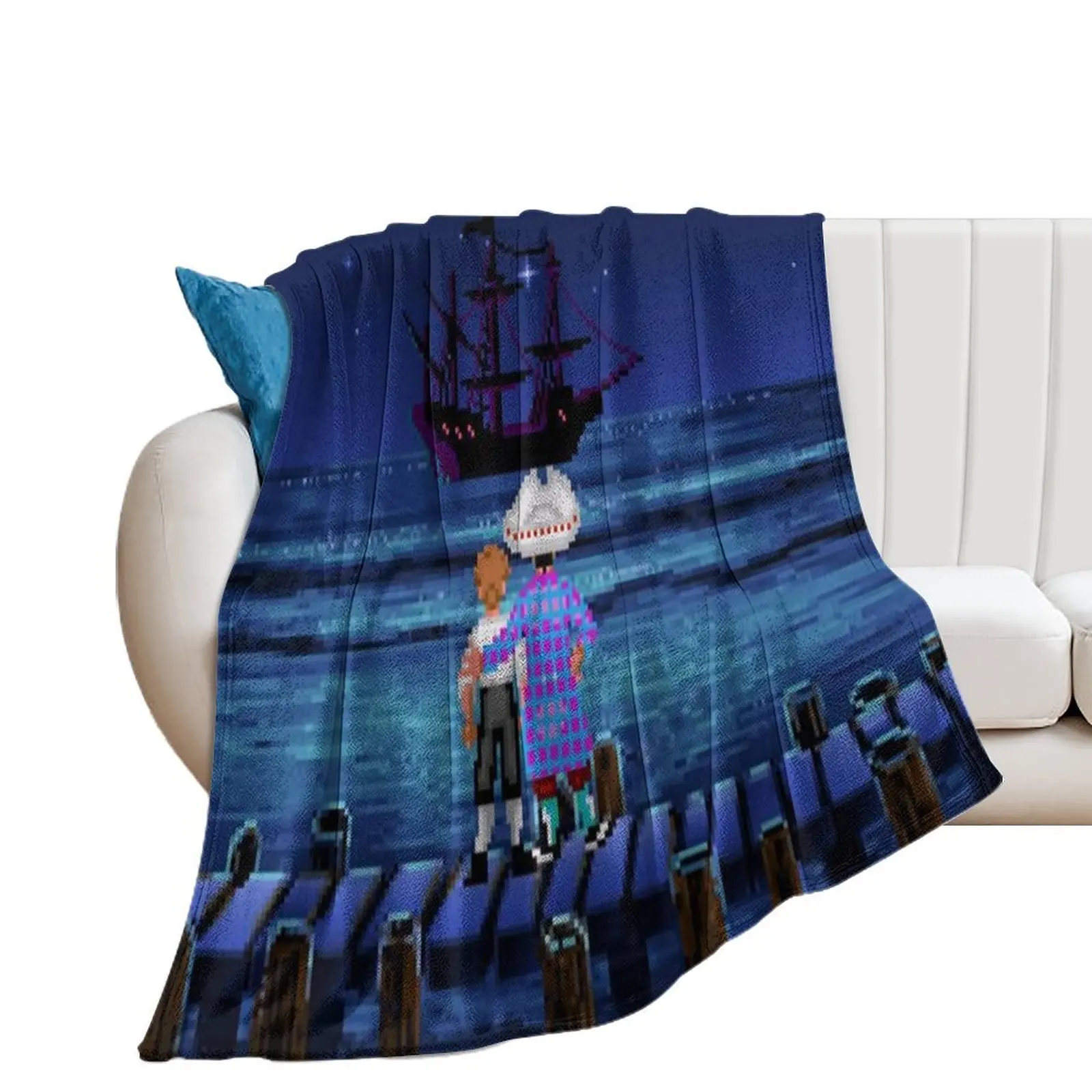 

Guybrush & Stan (Monkey Island) Throw Blanket warm for winter Decorative Sofas Shaggy Softest Blankets