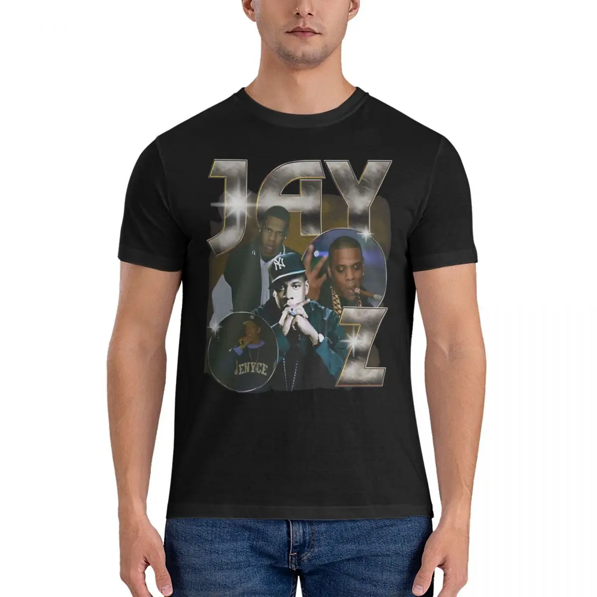 Rapper T Shirts Men Cotton Vintage T-Shirts Crew Neck Jay-z Tee Shirt Short Sleeve Clothing 4XL 5XL 6XL