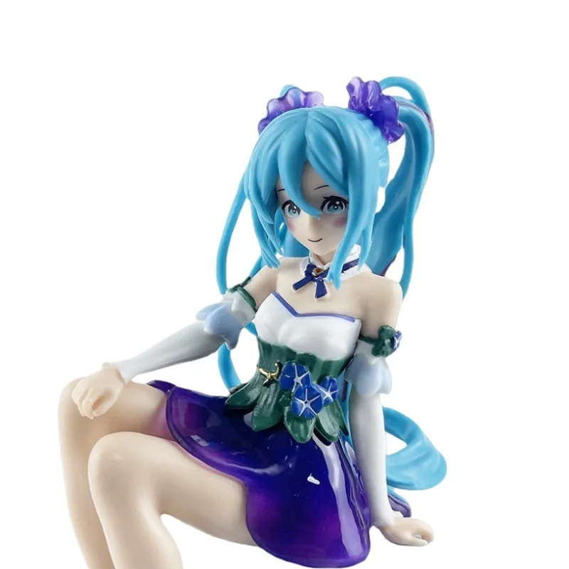 15cm Hatsune Miku Anime rysunek makaron korek kwiat wróżka Miku figurka kolekcja pcv Model ozdoba zabawki urodziny prezenty