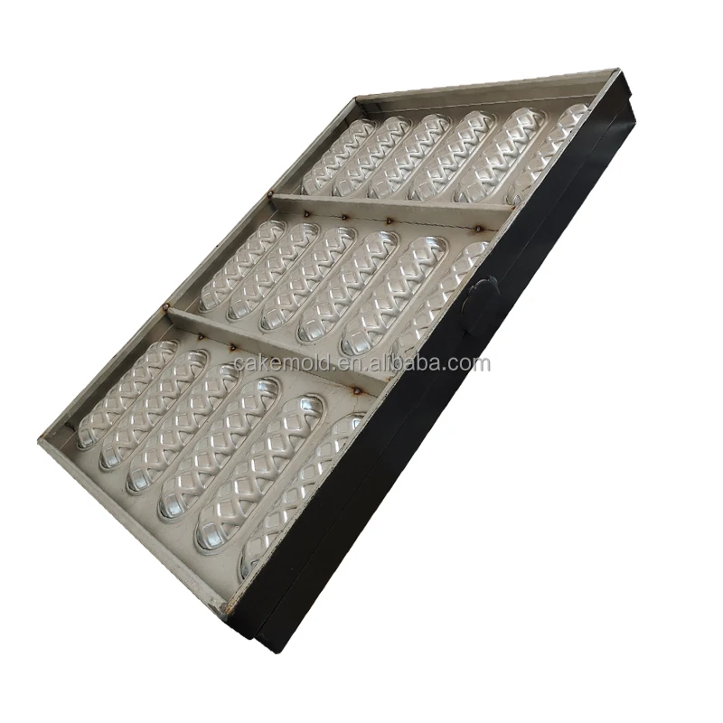 Custom Design Hot Selling Baking Tools Good Price Non-Stick Strip Waffle Shaped Baking Pan Cake Mold Baking Tray
