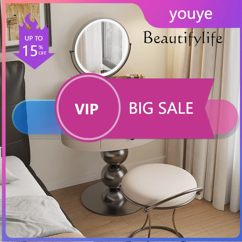 

Тумба для спальни A45 из массива дерева, в стиле лёгкой роскоши, современная, простая, для небольших квартир, дизайнерский туалетный столик, с высоким качеством и изысканным дизайном.