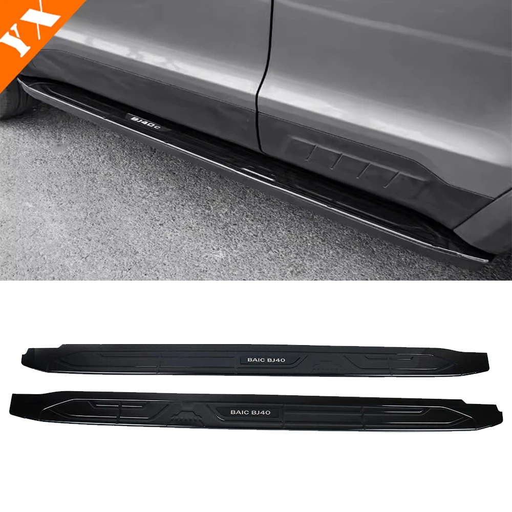 

For Baic BJ40 40L 40PLUS Accessorie 2024 Car Side Step Cover Panel Sticker Modified Stainless Door Sill Strip Exterior Trim