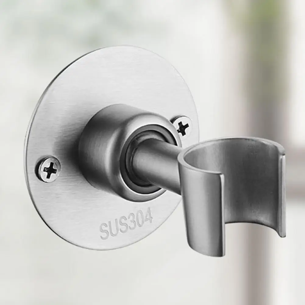 Shower Head Holder Wall-mounted Anti-slip Punch-free Adjustable Angle Shower Shelf Bathroom Universal Shower Head Fixing Base