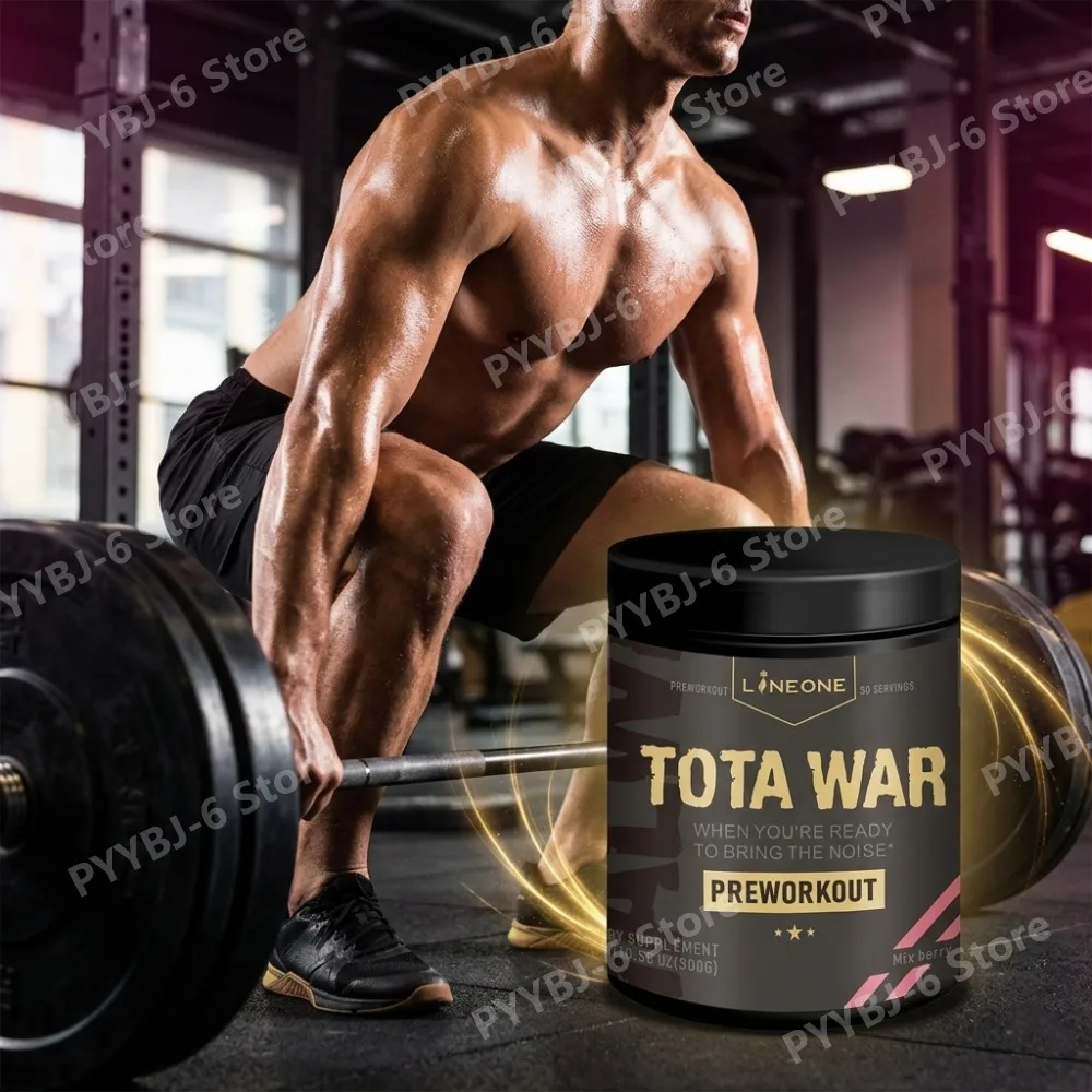 Pre Workout Powder Supplement Mix Berry Flavor 30 Servings Sports Nutrition Formula for Energy Endurance Performance Support