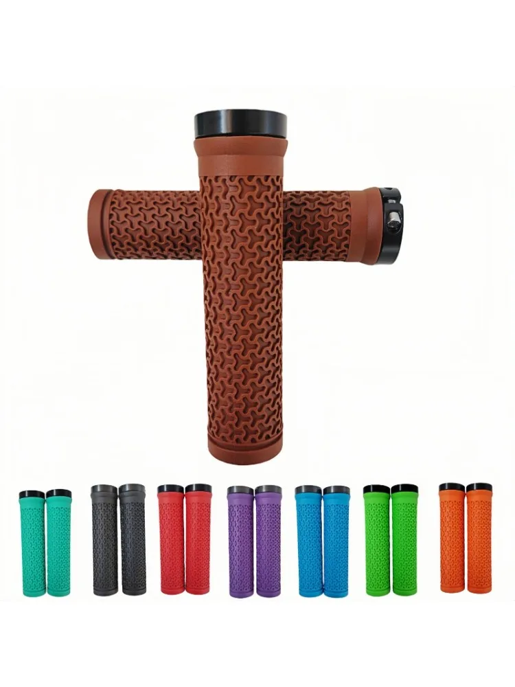 Gummi-Fahrradgriffe Rutschfeste MTB-Handgriffe BMX Mountainbike Lenkergriffe Einseitig Verriegelbare Lenkerabdeckung Langlebige Fahrradteile