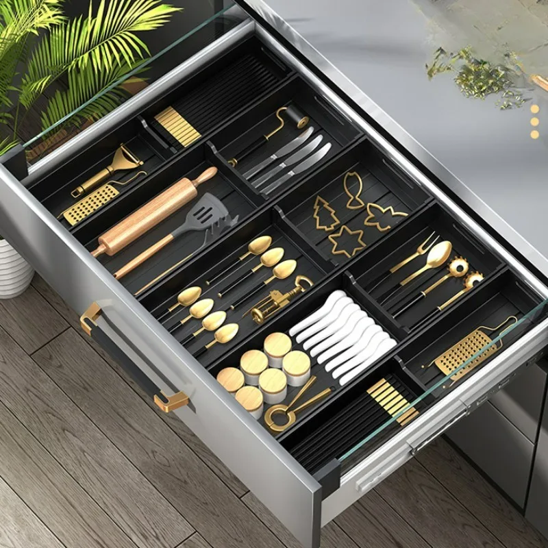 

Kitchen Drawer Storage Box, Cutlery Separation Organizer Rack, Chopstick, Fork, Spoon Cabinet, Kitchen Divider Container