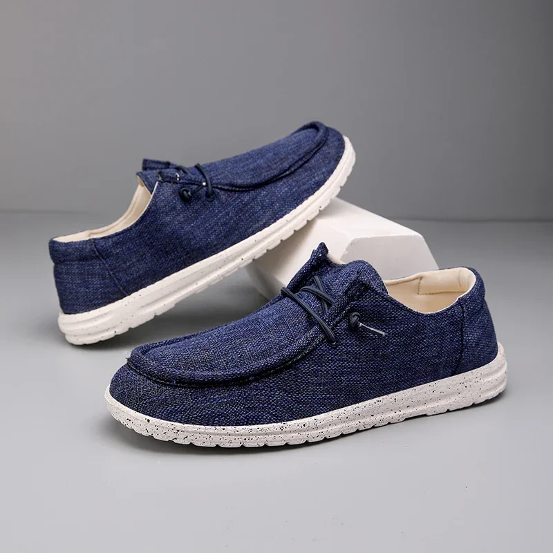 

Large Size 48 Canvas Shoes For Men Summer Casual Shoes Comfortable Lightweight Men's Loafers Breathable Slip-on Shoes Man Flats