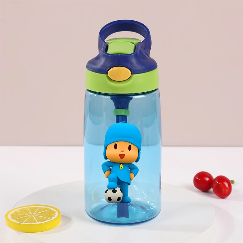POCOYOES Boy Sports Water Bottle Leak Proof Colorful Cup Drinking for Outdoor Women Men Travel Portable Gym Fitness Jugs Gift