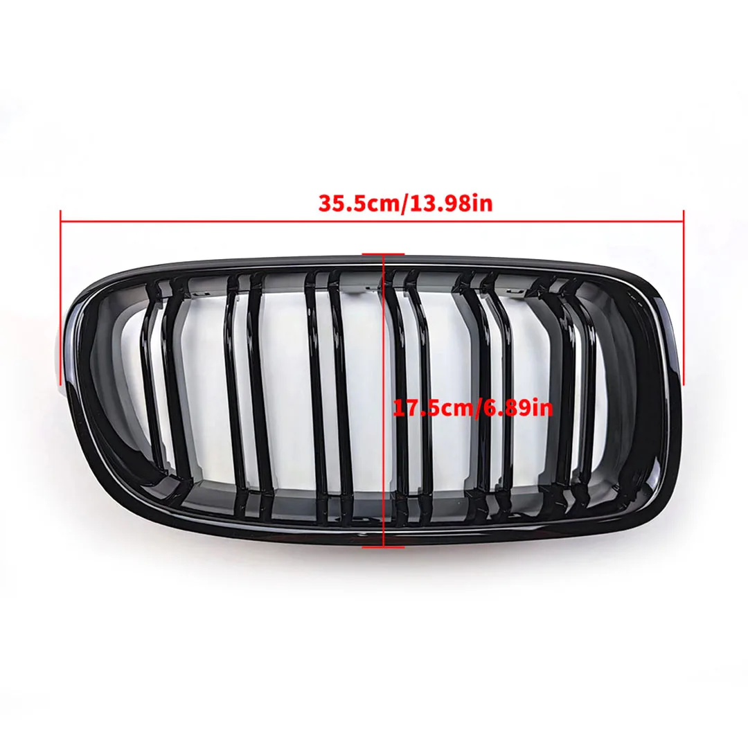 Upgrade 2 Line Body Kit Front Bumper Kidney Grill Hood Inlet Grille For BMW 3 Series F30 F31 F35 2013-2018 325i 328i 320i Tuning