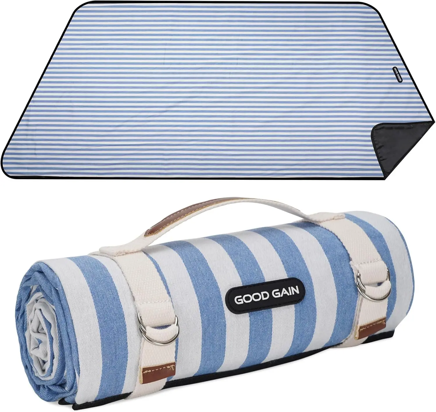 

Picnic Outdoor Blankets Waterproof Extra Large - Beach Mat Sand Free Foldable with Carry Strap | Portable Camping Blanket | P
