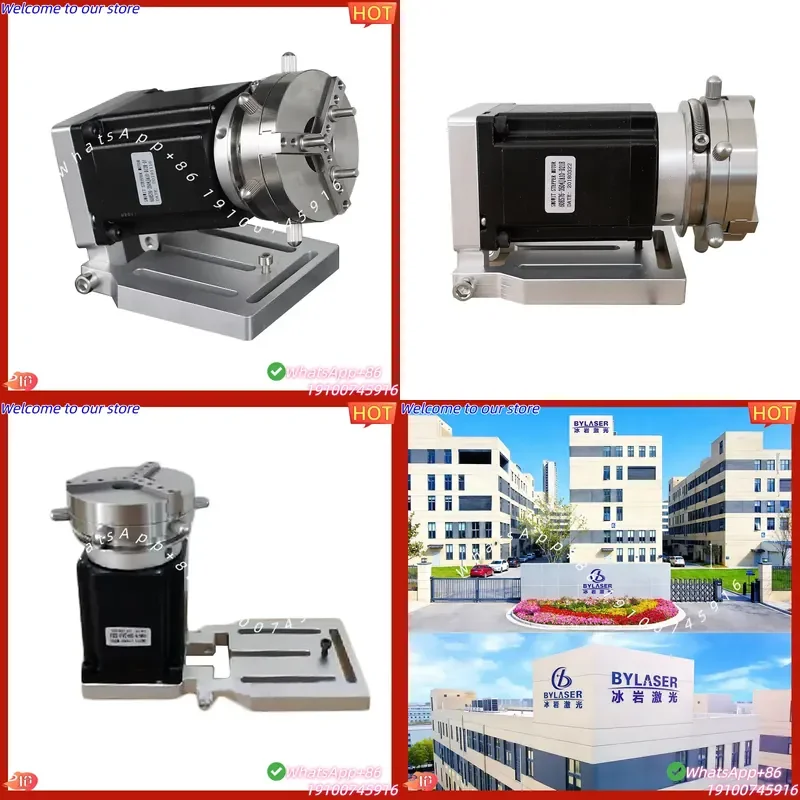 CE Certificate BingYan D69 Rotary Device Fiber Marking Machine Accessories Ring Jewelry Engraving Machine
