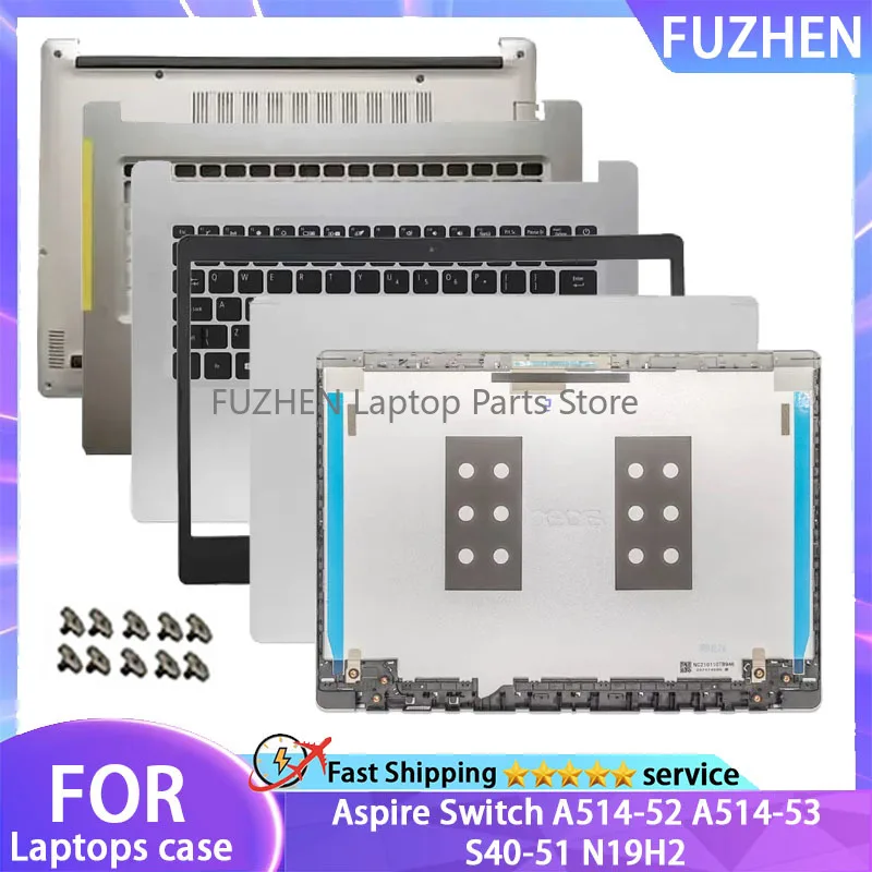 New For Acer Aspire Switch A514-52 A514-53 S40-51 N19H2 Laptop Back Cover/Front Frame/Palm Pad Keyboard/Bottom Cover