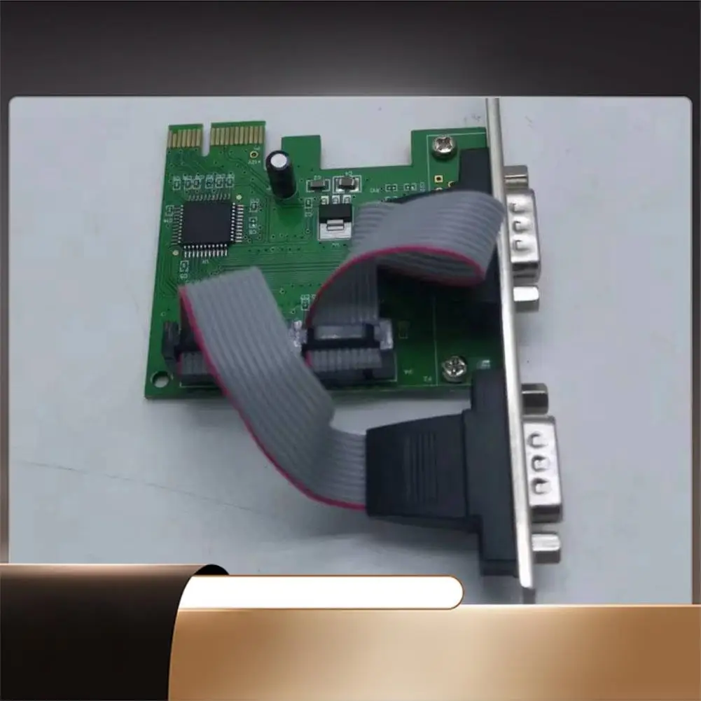 

Pcie To Two Serial Ports RS232 Interface Industrial Control Computer Expansion Card Computer Adapter PCI-E Serial Card-N35R