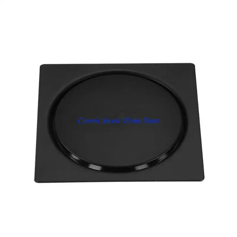 LXAF Foot Floor Drain Stainless Steel Square Shower Drain Square Shower Room Cover Plug Fast Draining Hair Catcher Strainer