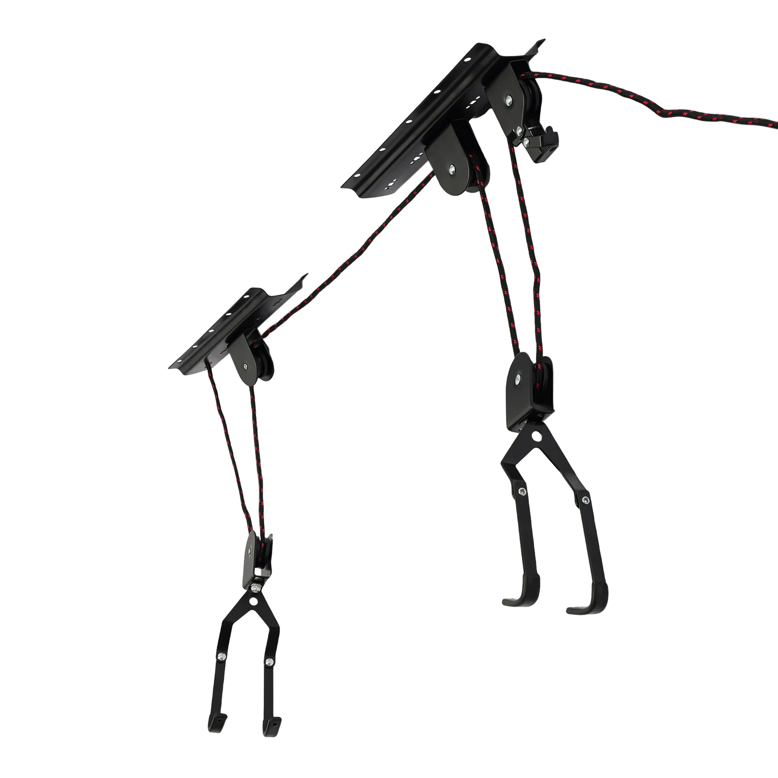 جراج الشتاء ضروري! رف عرض حائط للدراجة الجبلية باللون الأسود مع حامل سقف (حتى 60 كجم) مقاس 12 × 6.5 × 4 سم #6