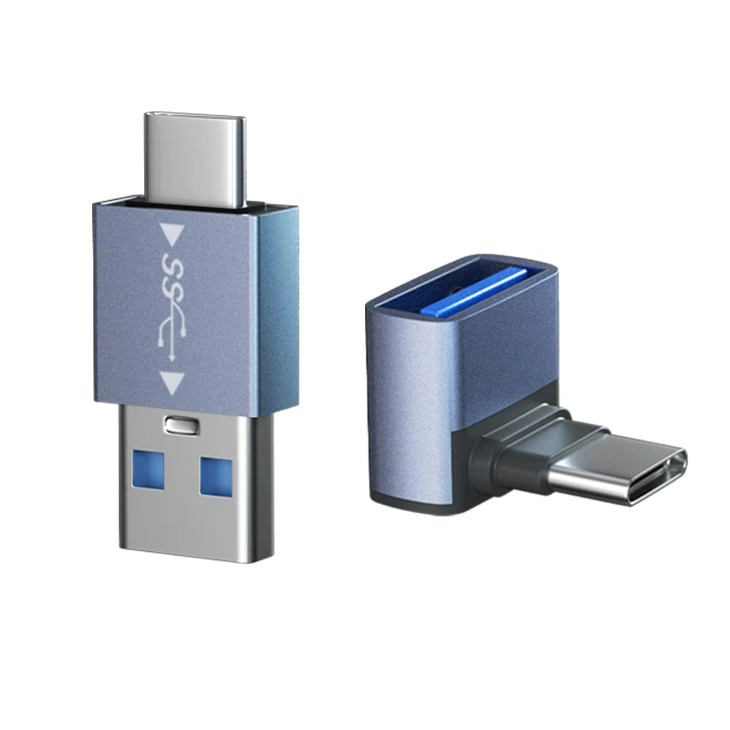 

10Gbps Charger Connector 2 in 1 USB3.1 To Type-C Data Transfer Adapter Aluminum Alloy High Speed for Laptop/Tablet/Mobile Phone