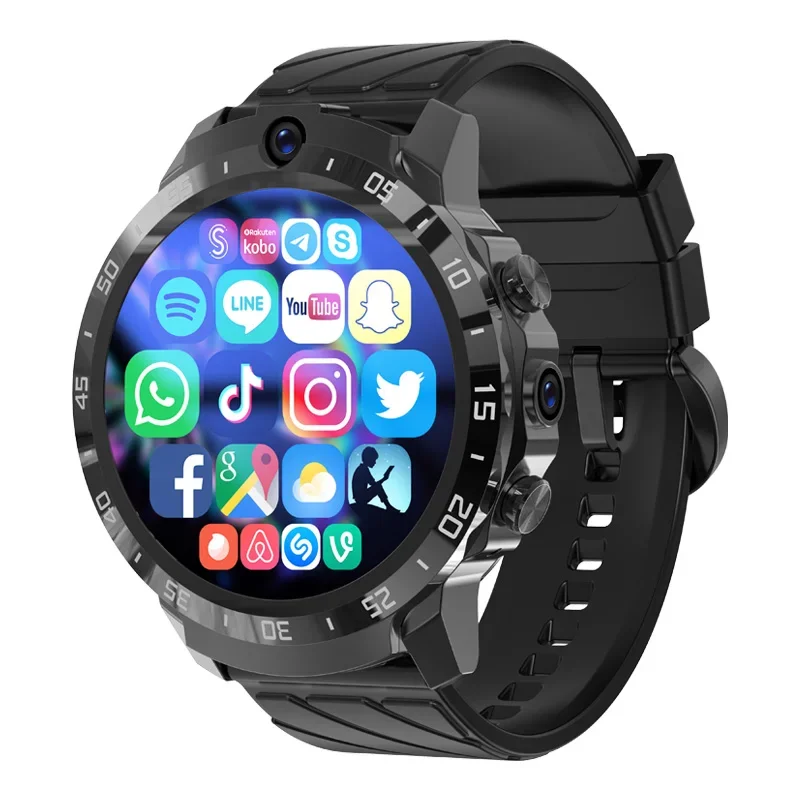 

YYHC-NEW 4g Smart Watch with sim Card MT27 HD Round Screen Wifi Voice Video Call Camera Sports Waterproof GPS Watches for Men