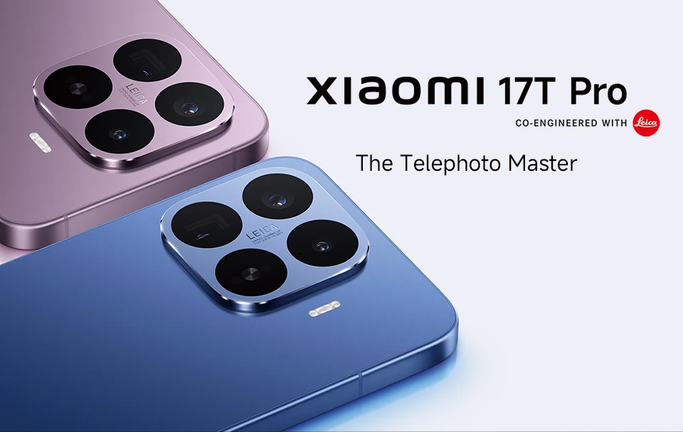 Xiaomi 17T Pro 5G Global Version, 6.83" 144Hz AMOLED, Dimensity 9500, 50MP Leica Camera, 7000mAh Battery, NFC Smartphone