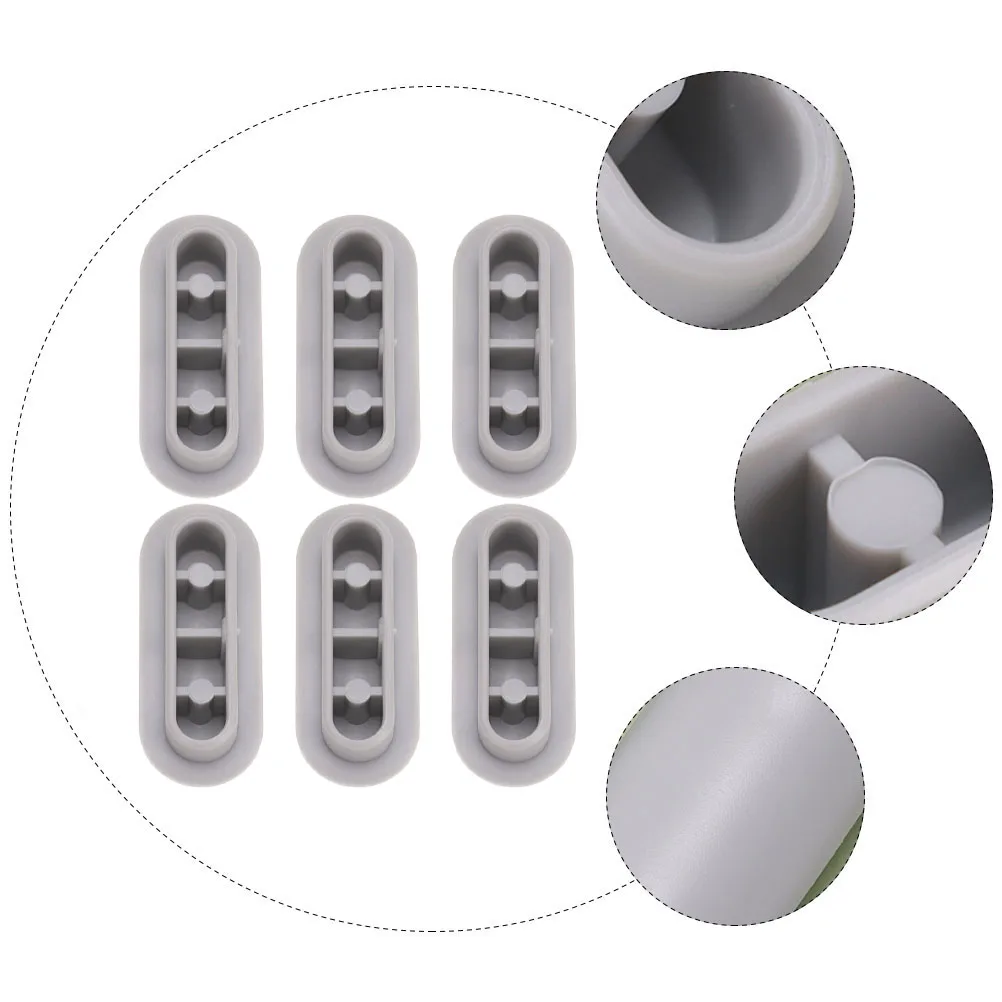 

6pcs Toilet Seat Cushioning Pad Anti Bump Gasket Replacement Bumper for Toilet Lid Durable Bathroom Stopper Pad