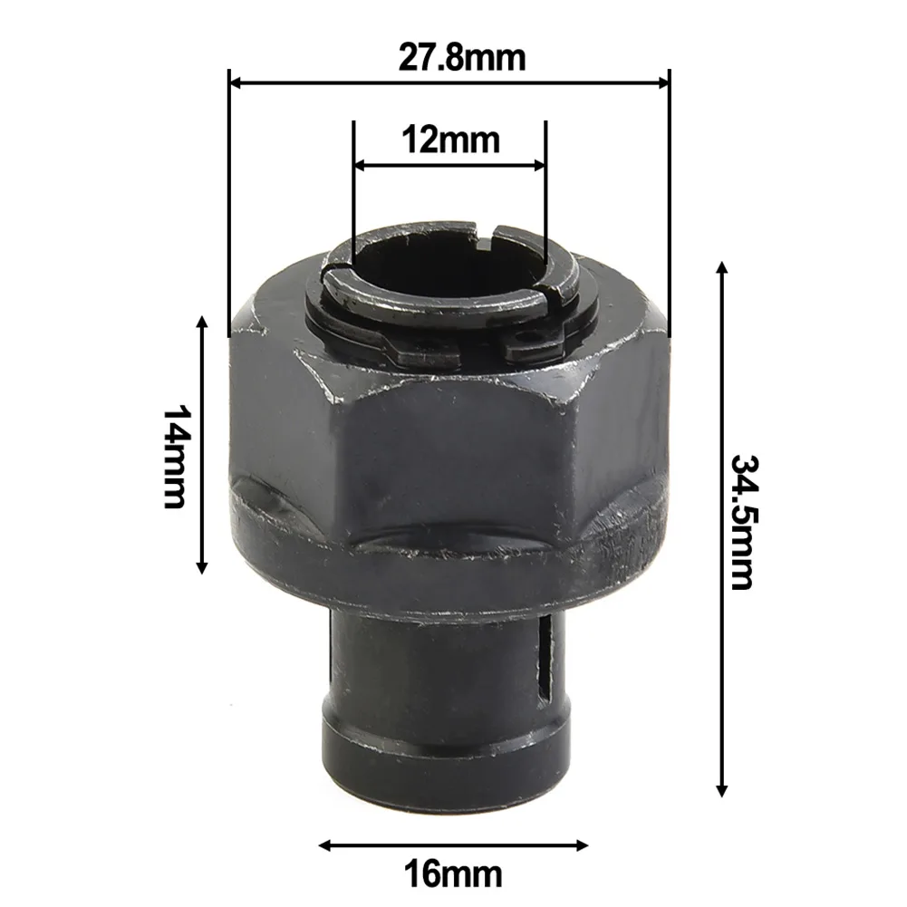 Milling Tool Collet Chuc Rotary Tool 12mm Carbon Steel Collet M22 Nut Milling Cutter Workshop For Engraving Machine