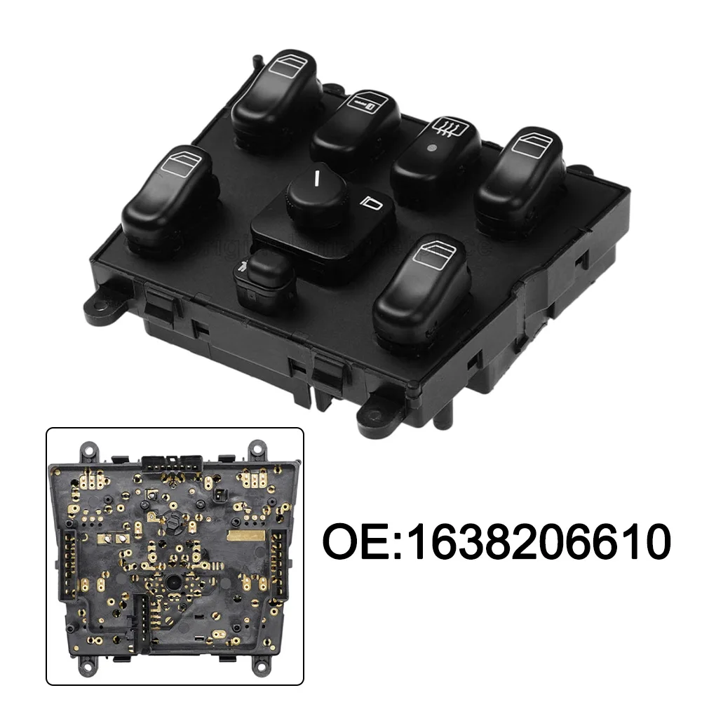 

Главный переключатель стеклоподъемника, OEM номер A1638206610, для Mercedes ML320 W163 ML400 1998-2005, запчасть для замены, автомобильные аксессуары