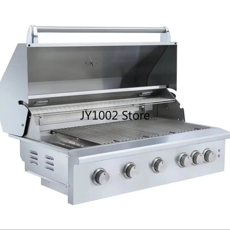New Arrival Large 5-Burner BBQ Grill Stainless Steel Commercial Outdoor Kitchen with Easy Cleaning Features