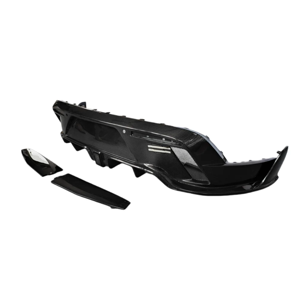 Customized Rear Bumper Lip Car Kit for Porsche Taycan Upgraded M-style High-quality Carbon Fiber Rear Diffuser Body Kit