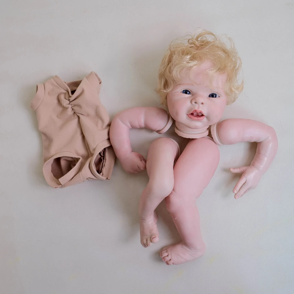 22 pollici Vendita di liquidazione Kit già dipinto Parti di bambole rinate con corpo in tessuto Kit fai da te fatto a mano Kit bambola Bebe Reborn