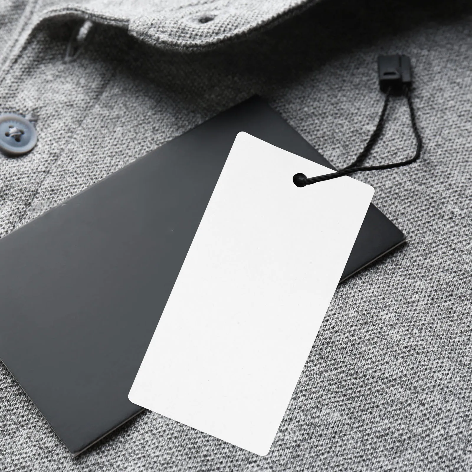 1 Roll 40X80Mm White Blank Hard Card Hanging Tags Diy Clothing Apparel Retailer Custom Blank Hangtags For Fashion Crafts, Paper