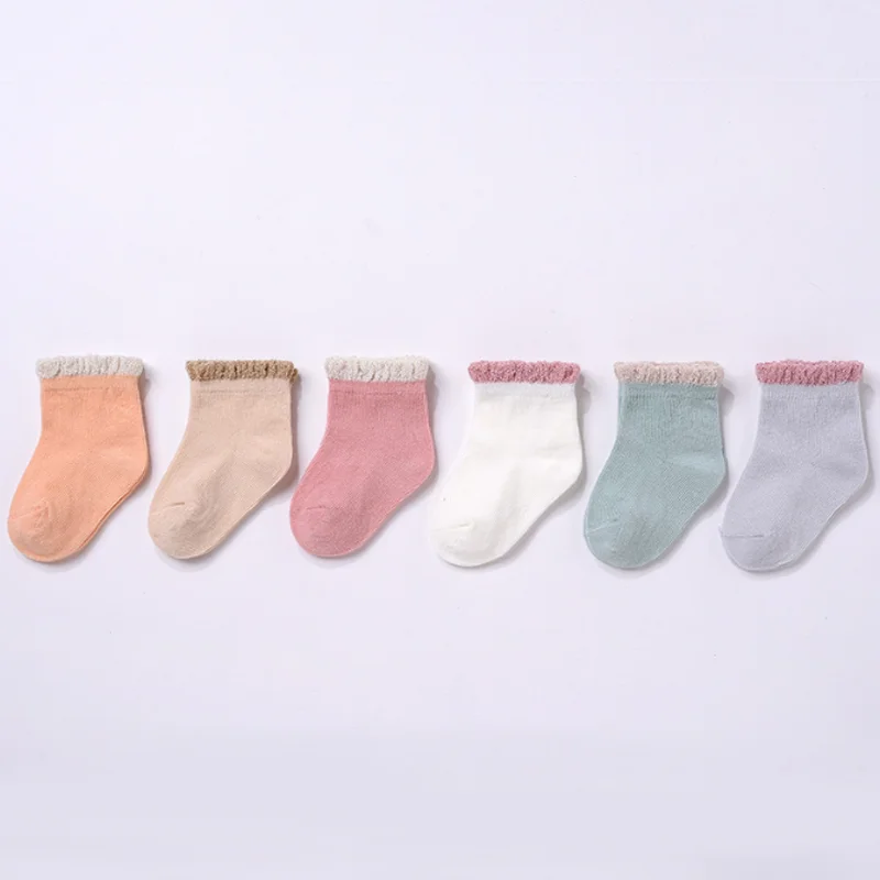 Lot de 3 paires de chaussettes mignonnes pour bébé, nouveau-né, enfant