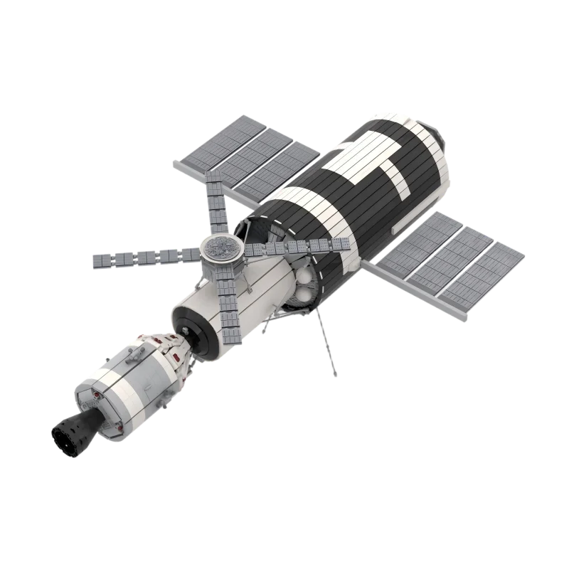 Space Movie Series MOC Skylab Ruimtestation Bouwstenen Ruimteraket Modelsets DIY Geavanceerde stenen verzamelaarsets Speelgoedgeschenken