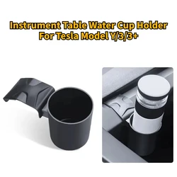 Portavasos de agua para Tesla modelo Y/3/3 + Highland, accesorios de coche, copiloto principal, limitador de vaso de agua, instrumento de soporte de taza de mesa